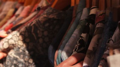 Image: Browsing vintage clothing