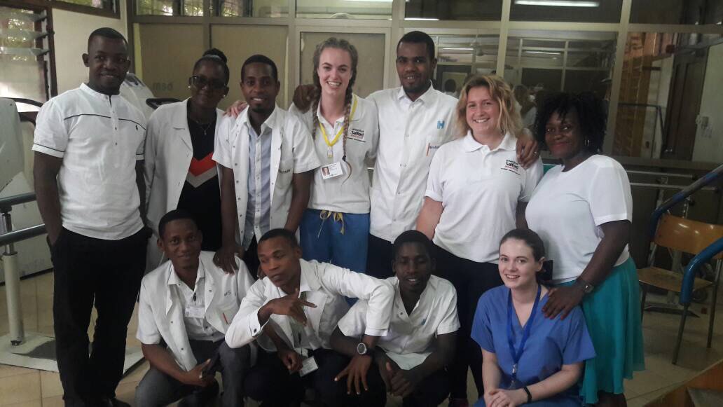 Image: Sophie and the team of medical staff