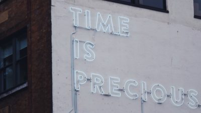 Image: Time is precious sign