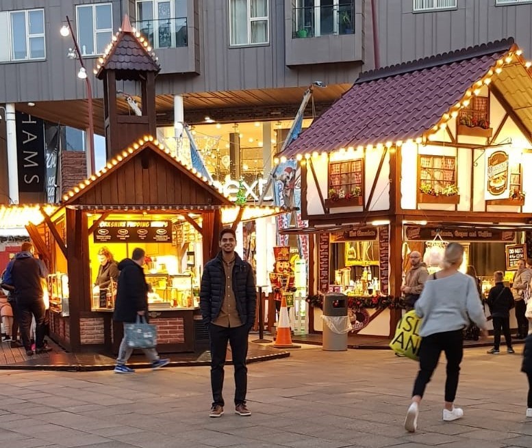 Muazzam at the Manchester Christmas Markets