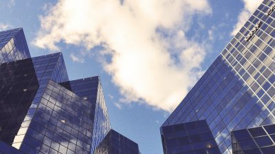 Photo of glass buildings