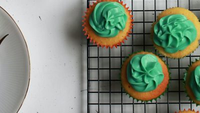Image of cupcakes with green icing