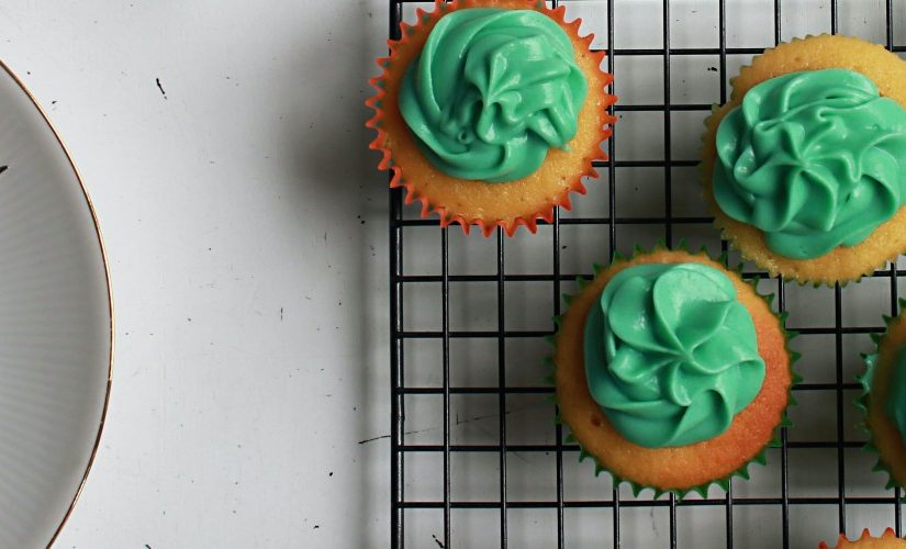 Image of cupcakes with green icing