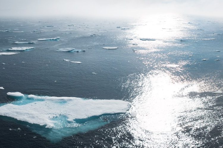 Image of melting icebergs