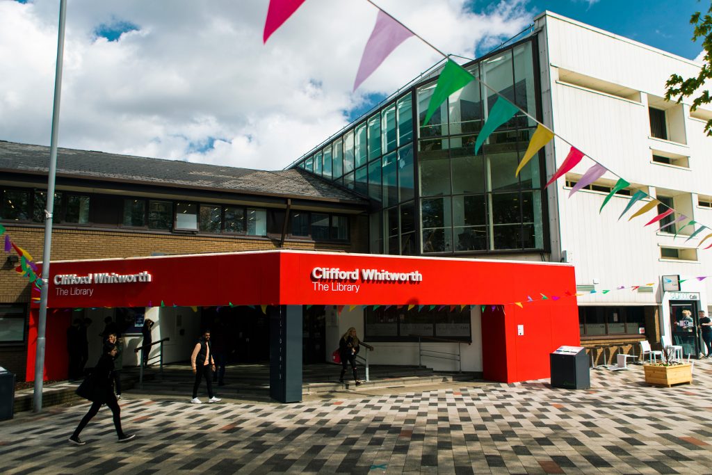 Entrance of the Clifford Whitworth Library