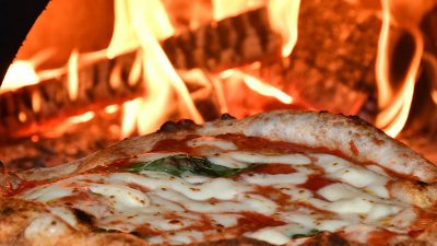 Pizza in the oven