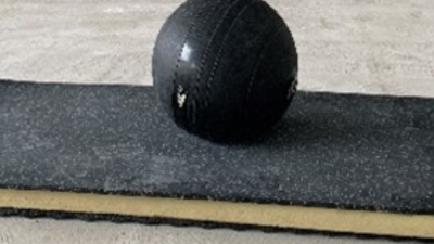 Image of acoustics equipment and a ball for sound testing