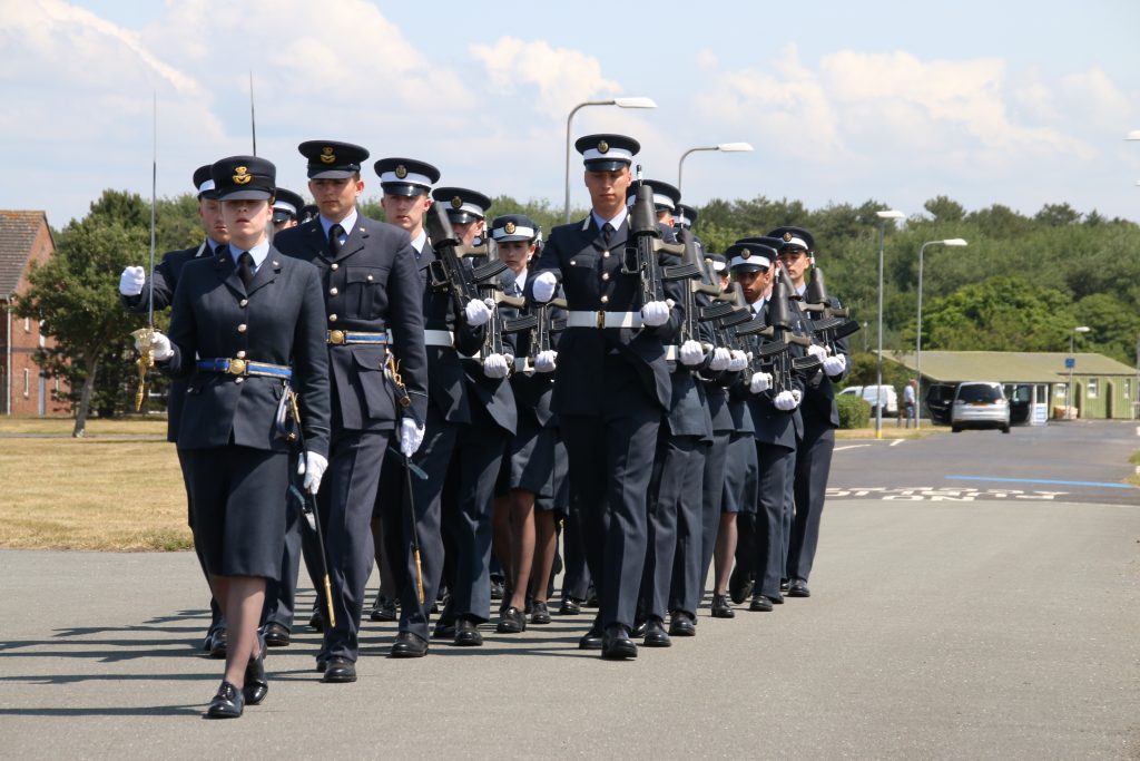Image of parade in  uniform