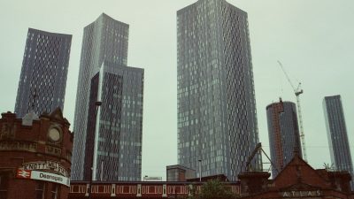 Deansgate Skyline during an overcast day
