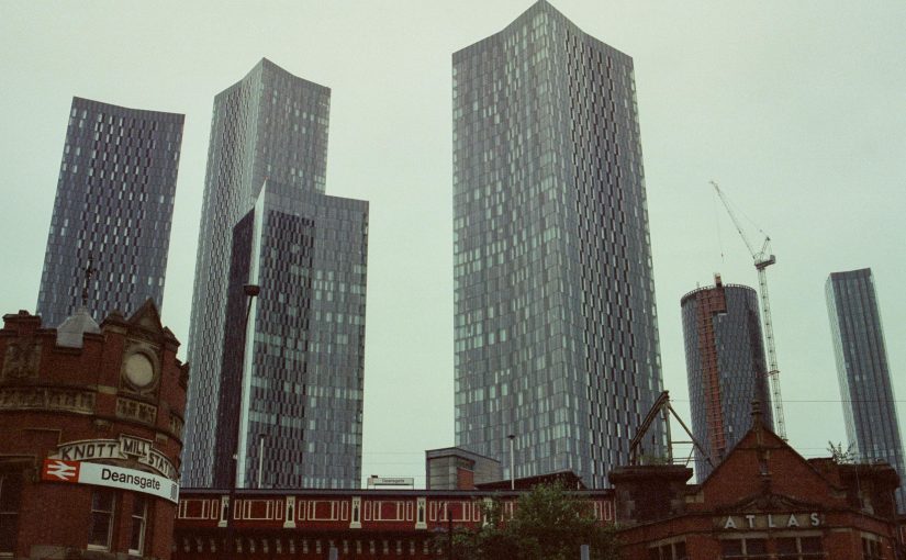 Deansgate Skyline during an overcast day