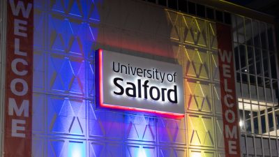 University of Salford exterior of Maxwell Building