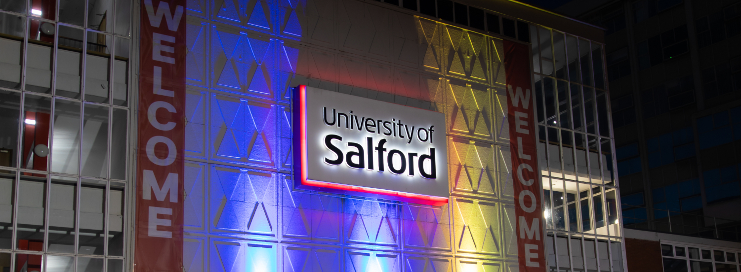 University of Salford exterior of Maxwell Building