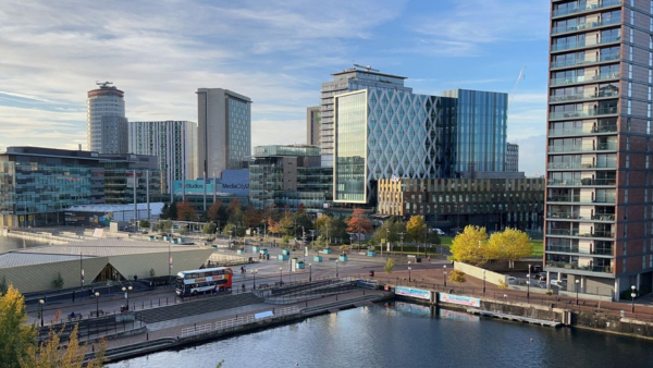 Image of MediaCity in the summer