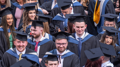 Graduates outside the Lowry