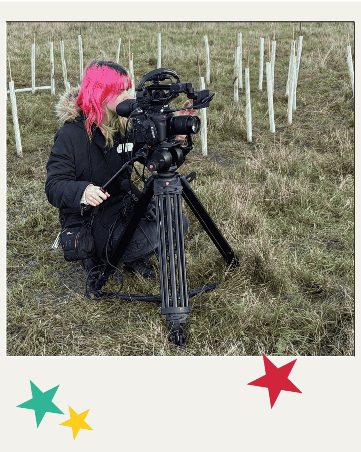 Amy filming