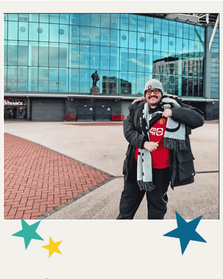 Sia outside Old Trafford