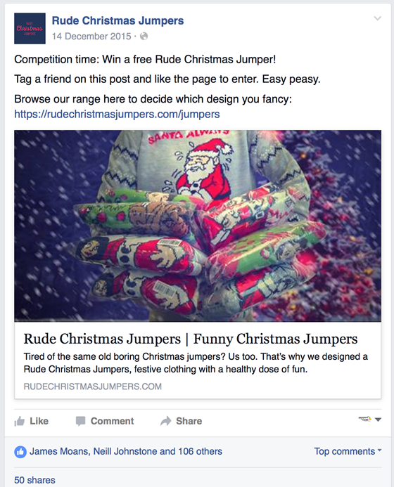 Competition time- Win a free Rude Christmas Jumper!